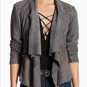 Muubaa Lamb Drape Leather Jacket